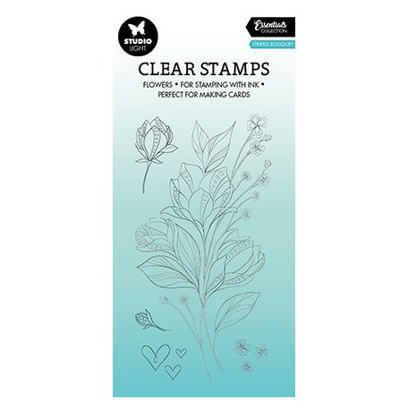 Szilikonbélyegző , Striped Bouquet Essentials nr.324 / SL Clear Stamps (1 csomag)