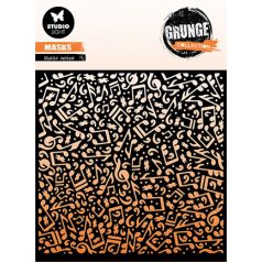  Stencil , Music notes Grunge Collection nr.159 / SL Mask (1 db)