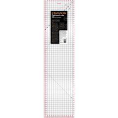 Fiskars patchwork vonalzó, Patchwork Ruler 15x60 cm (1 db)
