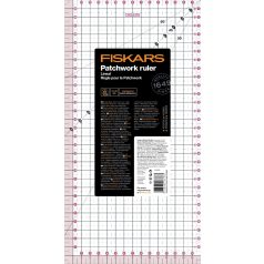 Fiskars patchwork vonalzó, Patchwork Ruler 15x30cm (1 db)