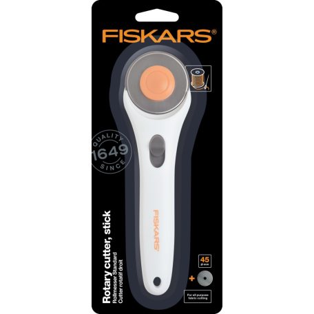 Fiskars görgős vágó / körkés Ø45mm, Rotary Cutter Ø45mm Stick (1 db)