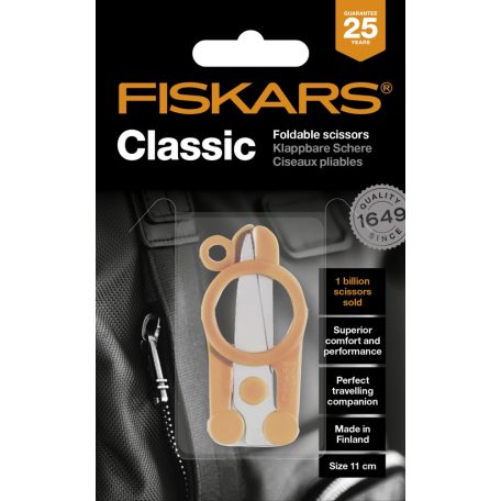 Fiskars Classic összecsukható olló, 11 cm, Scissors Classic Foldable 11cm (1 db)