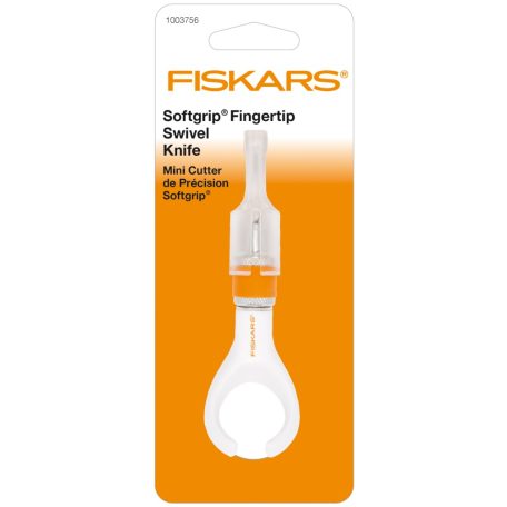 Fiskars Softgrip® forgókés, hegyes végű, Swivel Knife FingerTip Softgrip (1 db)