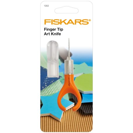 Fiskars Faragó kés, hegyes végű, Art Knife FingerTip (1 db)