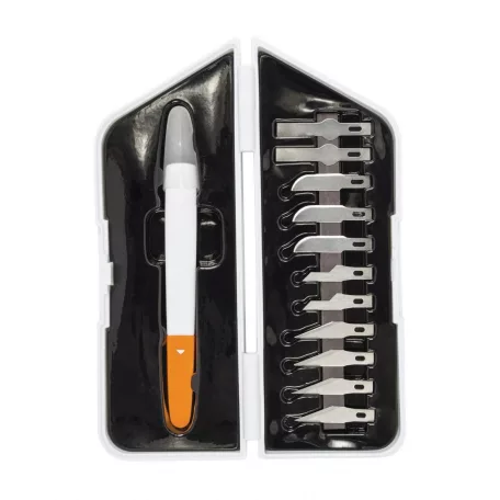 Fiskars Prémium precíziós faragó kés + penge készlet, Precision Cutting & Carving Set (1 csomag)