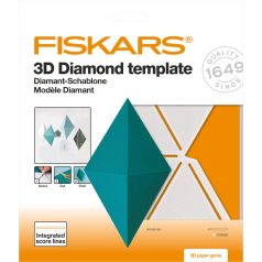   Fiskars Papír Gyémánt Sablon, 3D Paper Gems Template Diamond (1 db)