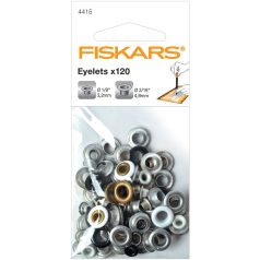   Fiskars szegecs készlet, Eyelets 1/8 & 3/16 Inch Round (120 db)