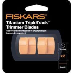  Fiskars pótpenge titánium pengével, Paper Trimmer Blades TripleTrack Titanium Straight Cutting (2 db)