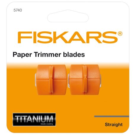 Fiskars pótpenge titánium pengével, Paper Trimmer Blades TripleTrack Titanium Straight Cutting (2 db)