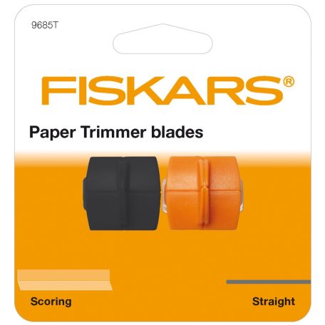 Fiskars pótpenge hajlításhoz és egyenes vágáshoz, Paper Trimmer Blades TripleTrack Straight Cutting & Scoring (2 db)