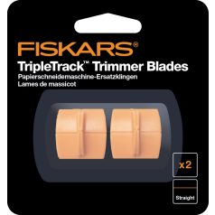   Fiskars pótpenge - egyenes vágáshoz, Paper Trimmer Blades TripleTrack Straight  (2 db)