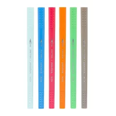   Kéthegyű filctoll készlet, Rio de Janeiro Expression Series / Bruynzeel Fineliner / Brush Pen set (6 db)