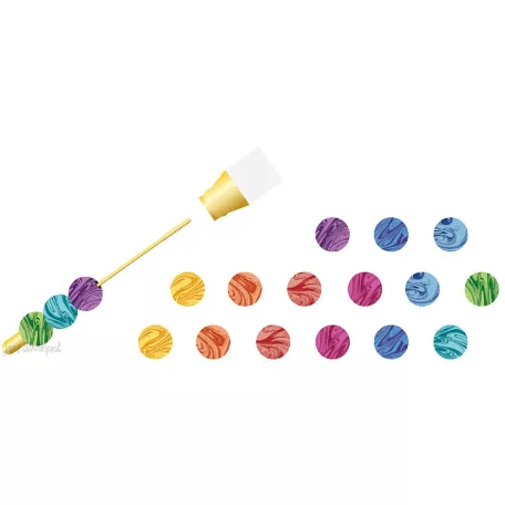 Ecset , Beaded brush kit / Jane Davenport Brust (1 db)