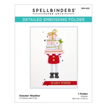 Spellbinders Domborító mappa Sweater Weather Embossing Folder (1 db)