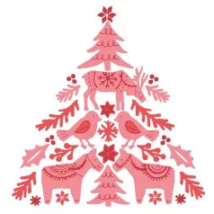   SIZZIX szilikonbélyegző 664934, Folk Tree / Sizzix Layered Clear Stamps (1 csomag)