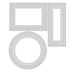   SIZZIX vágósablon 665281, Frames & Borders / Sizzix Framelits Die Set  (1 csomag)