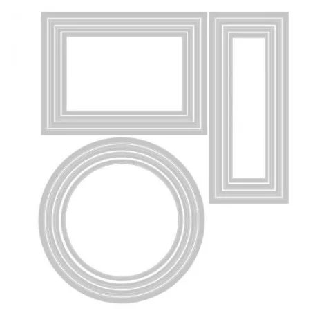 SIZZIX vágósablon 665281, Frames & Borders / Sizzix Framelits Die Set  (1 csomag)