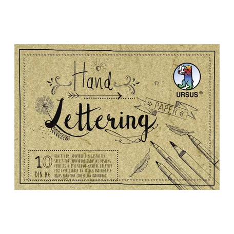 Papírtömb A6, Elephant Skin Kraft/ Ursus Handlettering Papier (10 ív)