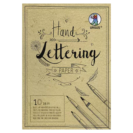 Papírtömb A4, Elephant Skin Kraft/ Ursus Handlettering Papier (10 ív)