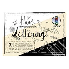   Papírtömb A6, Colour mix fehér / fekete / krém/ Ursus Handlettering Papier (75 ív)