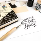 Papírtömb A6, Colour mix fehér / fekete / krém/ Ursus Handlettering Papier (75 ív)