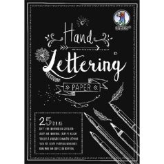   Papírtömb A5, Black Fekete/ Ursus Handlettering Papier (25 ív)