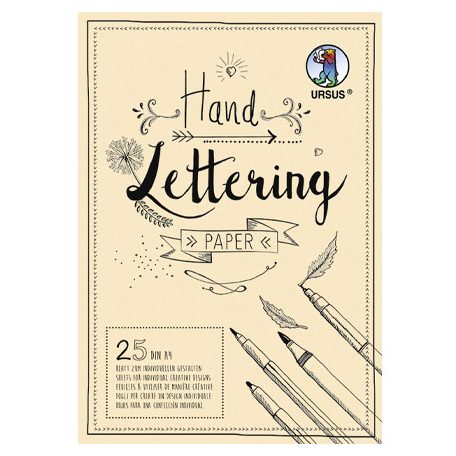 Papírtömb A4, Creme Krém/ Ursus Handlettering Papier (25 ív)