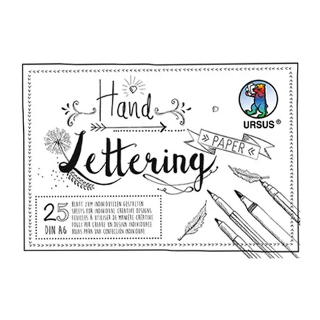 Papírtömb A6/200grs, White Fehér/ Ursus Handlettering Papier (25 ív)