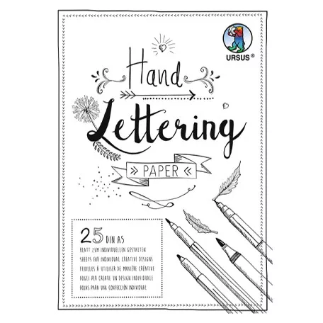 Papírtömb A5/200grs, White Fehér/ Ursus Handlettering Papier (25 ív)