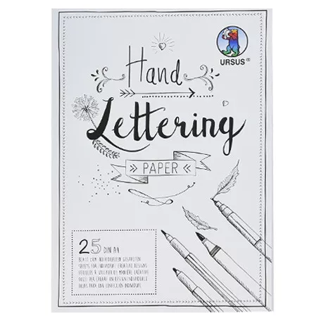 Papírtömb A4/200grs, White Fehér/ Ursus Handlettering Papier (25 ív)