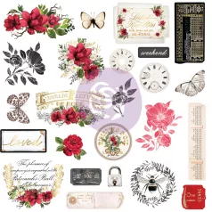   Kivágatok , Magnolia Rouge / Prima Marketing Ephemera (1 csomag)