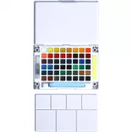   Sakura Koi akvarellfesték készlet - 48 szín , Water Colors Pocket Field Sketch Box / 48 half pans - 1 (csomag)
