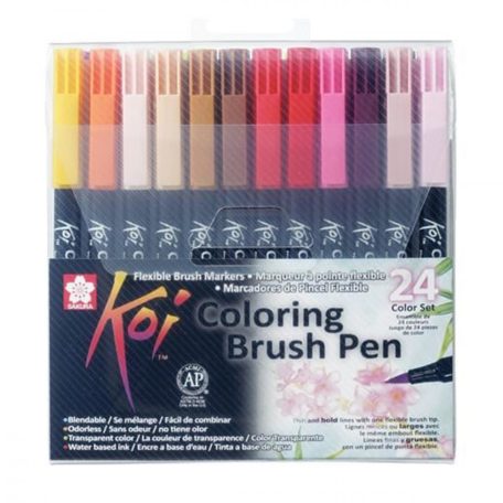Sakura Koi Ecsetfilc készlet, Color set / Colouring Brush Pen (24 db)