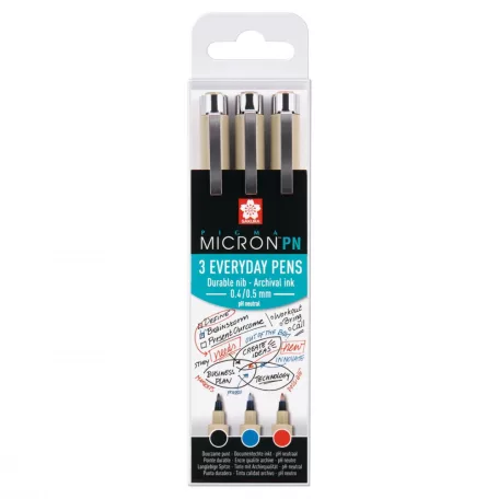 Sakura Pigma Micron PN Rajztoll, Everyday pens (3 db)