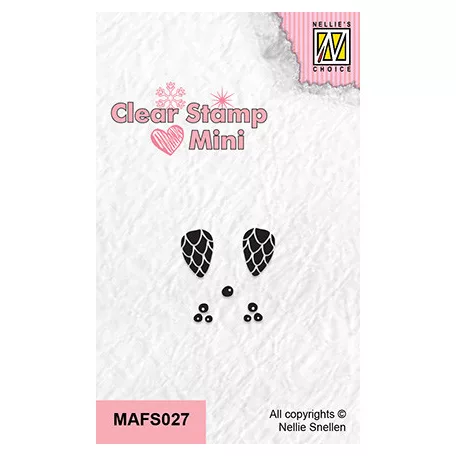 Mini szilikonbélyegző , Pinecones & berries / Nellie's Clear Stamps (1 csomag)