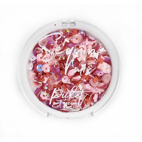 Flitter díszítőelem , Pretty in Pink / Picket Fence Studios Sequin Mix (1 csomag)