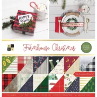   Papírkészlet 12" (30 cm), Farmhouse christmas / DCWV Premium Paper Stack (32 lap)