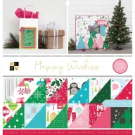   Papírkészlet 12" (30 cm), Happy Wishes / DCWV Premium Paper Stack (32 lap)