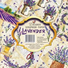   Papírkészlet 8" (120 cm), Lavender / Decorer Scrapbook Paper (24 ív)