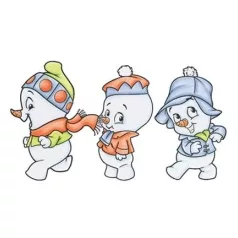   Gumibélyegző , Snow Boys / C.C. Design Rubber Stamps (3 db)