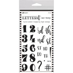  Szilikonbélyegző , By the Numbers / LETTERit Clear Stamps (1 csomag)