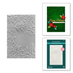   Domborító mappa , Holiday Floral Swag / Spellbinders 3D Embossing Folder (1 db)