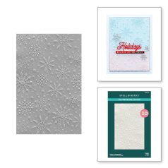   Spellbinders 3D Domborító mappa Flurry of Snowflakes 3D Embossing Folder (1 db)