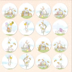   Scrapbook papír 12" (30 cm), Hopping Bunnies 8/ Craft&You Paper (1 ív)