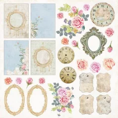   Scrapbook papír / Kivágóív 12" (30 cm), Gone with the Wind 7/ Craft&You Paper (1 ív)