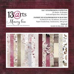   Papírkészlet 6" (15 cm), Memory Lane / 13@rts Paper Pad (1 csomag)