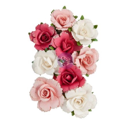 Virág díszítőelem , Love Notes Madly In Love/ Prima Marketing Flowers (1 csomag)