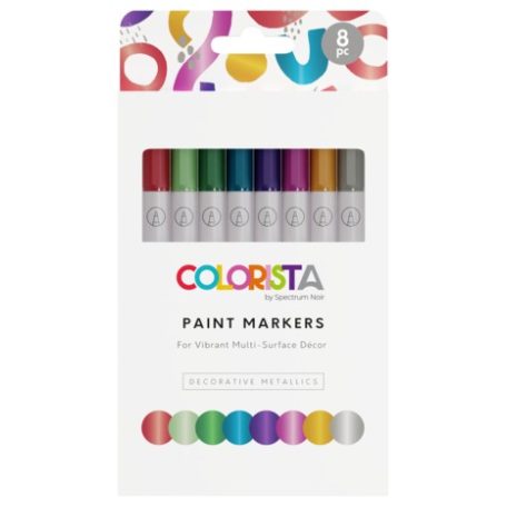 Akril marker , Decorative Metallics Paint Marker/ Spectrum Noir Colorista (8 db)