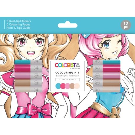 Kétoldalas alkoholos filctoll , Stars of Manga Colouring Kit/ Spectrum Noir Colorista (1 csomag)