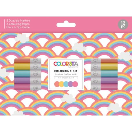 Kétoldalas alkoholos filctoll , Mindfully Calm Colouring Kit/ Spectrum Noir Colorista (1 csomag)